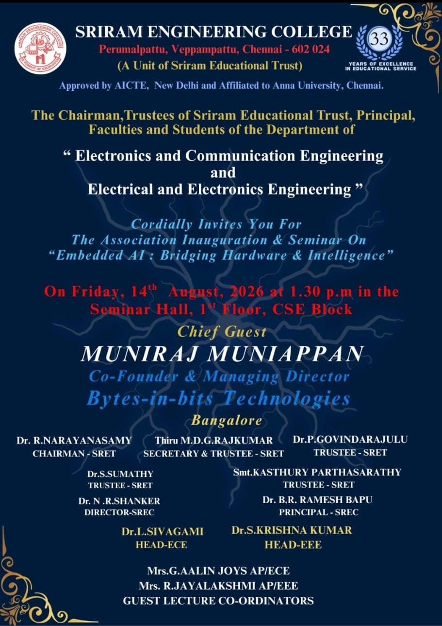 ECE and EEE Association Inauguration and Seminar
